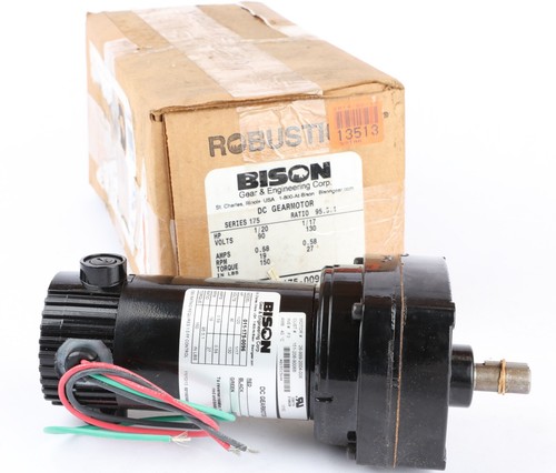 Bison 011-175-0096 Two Speed DC Gearmotor, 90/130VDC, 95.5:1, 150 In-Lb - Picture 2 of 8