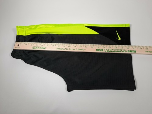 Nike Basketball Athletic Shorts Neon Yellow/Black Size Youth Large with Pockets - Picture 7 of 7
