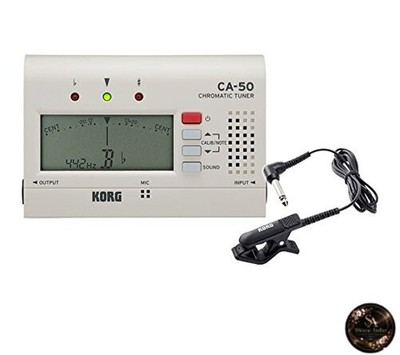 KORG Chromatic Tuner CA-50 + Kontaktmikrofon CM-300-BK Set