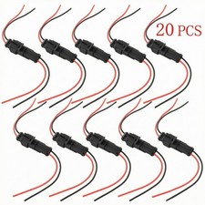 20PCS Waterproof Connectors 2Pin Car Electric...
