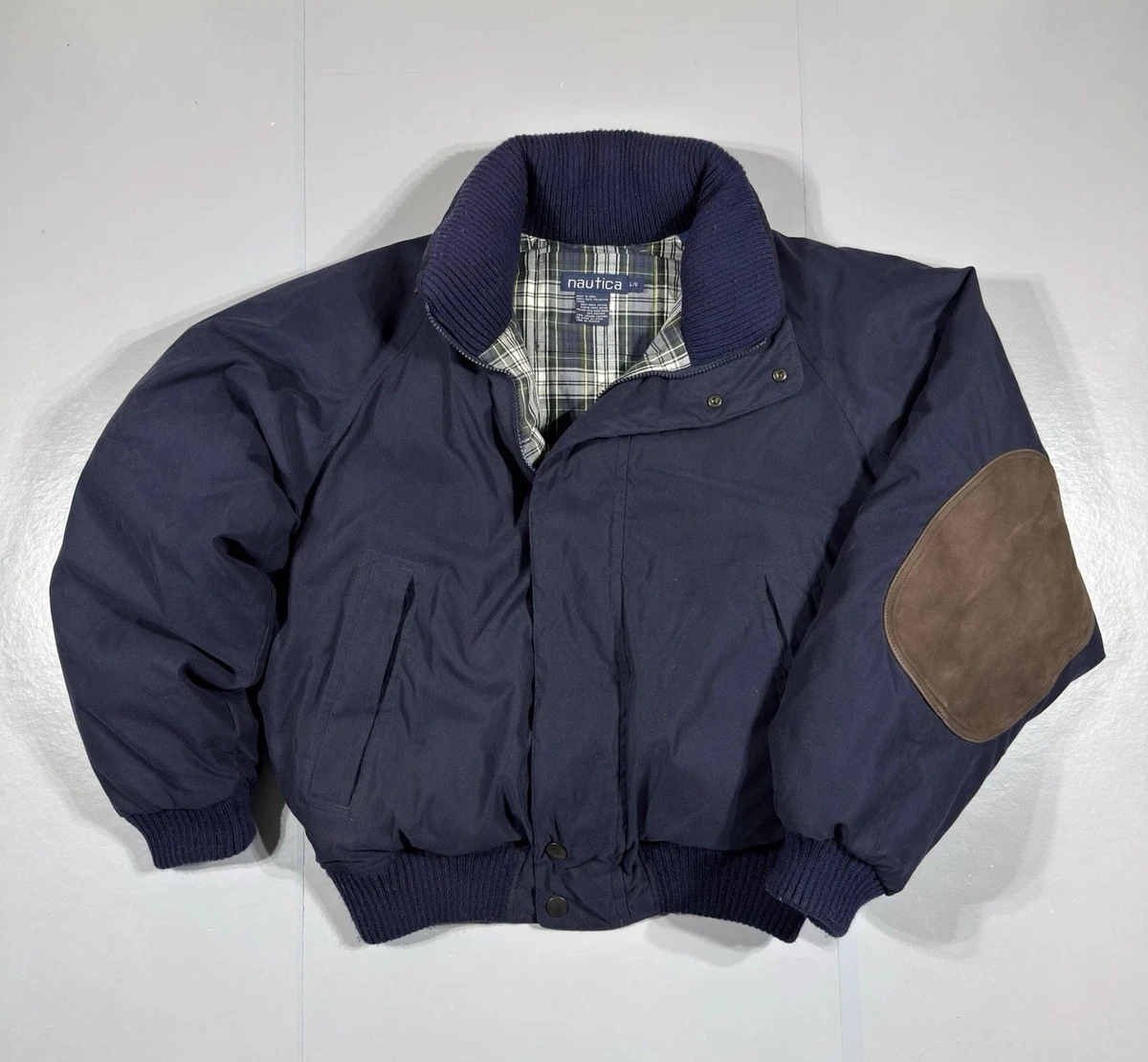 Nautica Leather Outer Shell Blue Coats, Jackets & Vests for Men