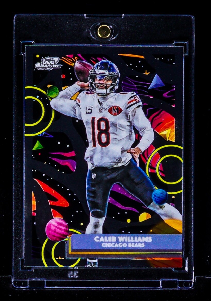 Caleb Williams SPACE CHROME PRIZM CARD Chicago Bears