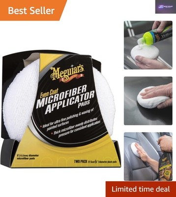 Even Coat Mikrofaser Applikator Pads - 12,7 cm wiederverwendbar 2er Set zum Detailing