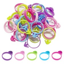 30 Pcs Pastry Bag Ties,Silicone Piping Bag Ties, Reusable Icing Bag Ties Cake...