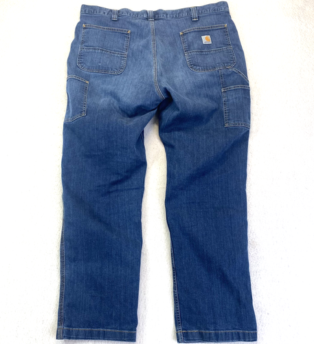 Jean Carhartt homme 42x32 coupe décontractée jambe droite robuste flex vêtements de travail denim - Photo 2/13