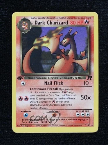 Dark Charizard 1st Ed. Pokemon Team Rocket #21 2000