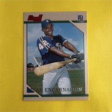 Bowman 1996 Juan Encarnacion Rookie #268 Detroit Tigers Baseball Card. rookie card picture