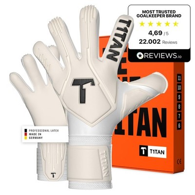T1Tan Legend White-Out Goalkeeper Gloves For Training Match Kids Adults
