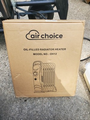 Air Choice OH12 Oil Filled Radiator Heater 700W Space-Heater Plastic White 