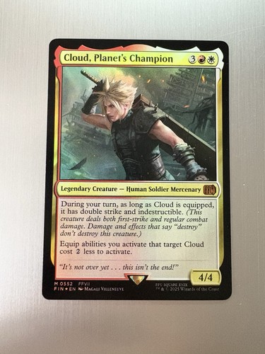 Cloud, Planet’s Champion - 552 - Magic: Final Fantasy MTG - Mythic - FFVII - FOIL