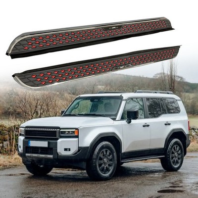 2pcsSideStepRunningBoardNerf BarFits for Land Cruiser LC250 Prado J250 2024 2025