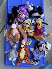 Disney Plush Lot Of 9 Brand New With Tags Tigger Mickey Goofy Minnie  More