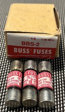 Lot Of 3 Bussmann BBS-2, 2 Amp 2A 600V Midget Fast Acting Fuses