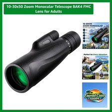 10-30X50 Zoom Monocular - Waterproof Shockproof for Bird Watching Travel