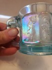 Imperial Glass Ice Blue Nursery Rhyme Theme  Child Mug Opalescent  Luster  — photo 9