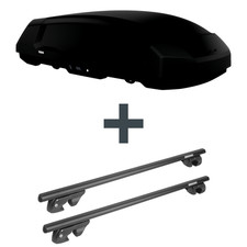 Dachbox Thule Force 3 M + Dachträger Menabo Sherman für BMW 5er Touring Typ E61