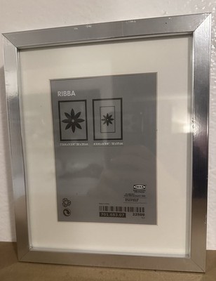 IKEA Ribba Silver Frame Picture 7 3/4  x 9  (20 x 25cm) Landscape Portrait NOS