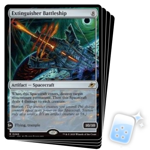 EXTINGUISHER BATTLESHIP X4 Edge Of Eternities EOE Magic MTG MINT CARD