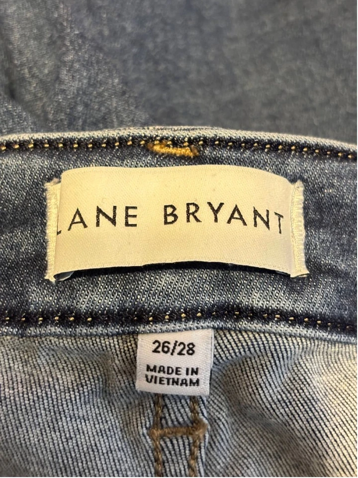 Lane Bryant Straight Jeans Flex Magic Waistband Fit Genius High Rise Blue 26/28 - Image 4 of 4