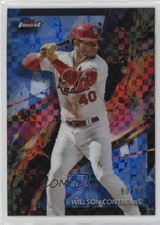 2024 Topps Finest Common Blue Checkerboard Refractor 80/99 Willson Contreras gh4