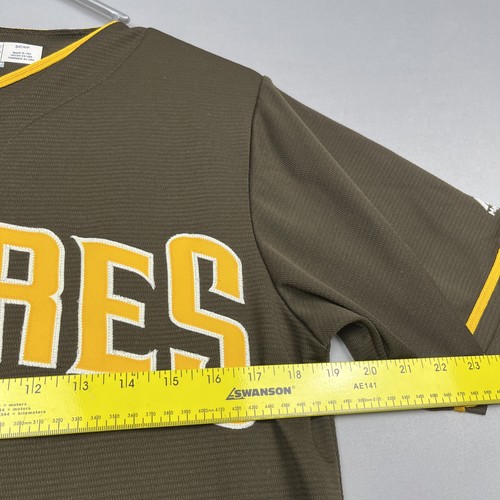 Vtg San Diego Padres Jersey Men’s Small Brown Made In USA Majestic Stitched - Picture 7 of 10
