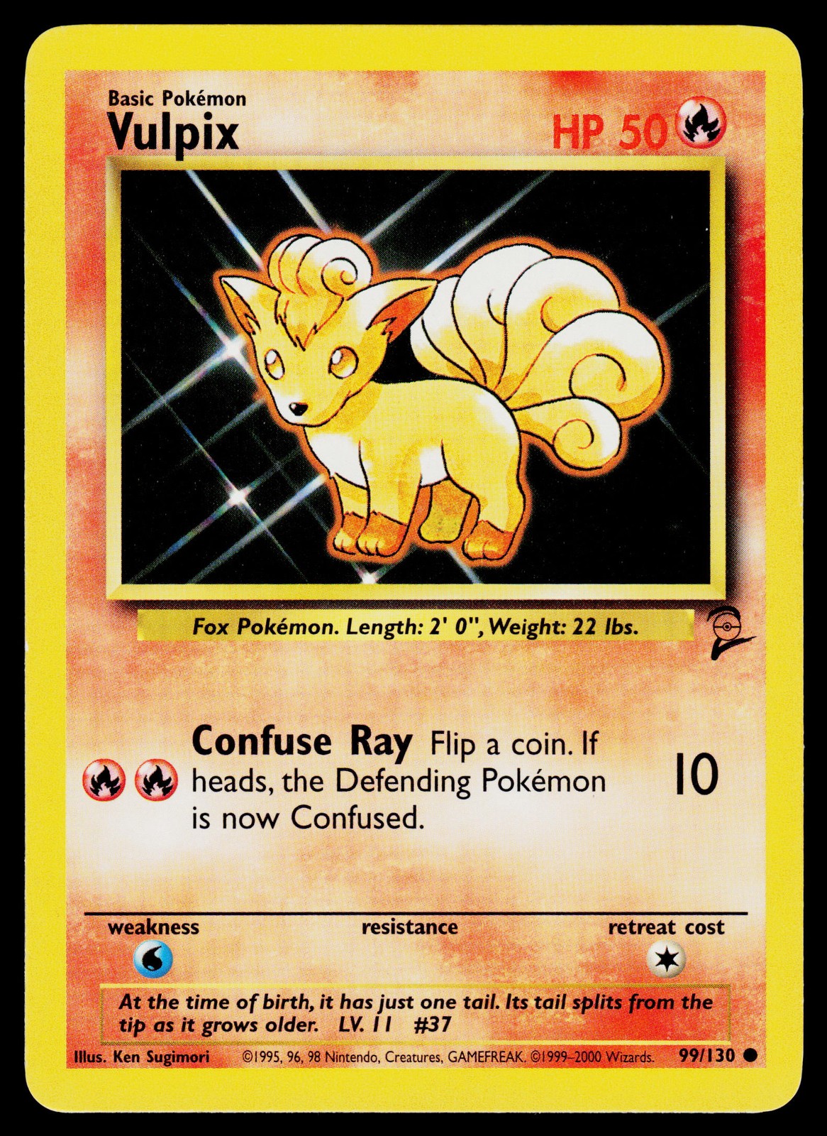 Vulpix 099/130 Base Set 2 Common