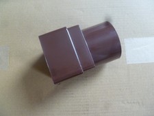 Gutter Down Pipe Rainwater 65mm Square to 68mm Round Adapter BROWN Drain Pipe