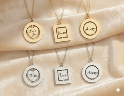 Edelstahl-Halskette mit individuellem Namen - personalisiertes Geschenk für Sie & Ihn