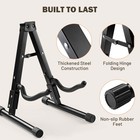 Yescom Electric Bass Guitar Hard Case Wooden Hard Shell & Folding Guitar Stand — photo 6