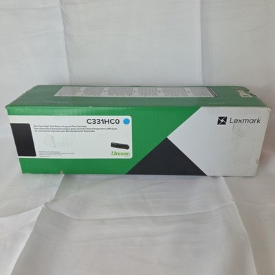 NEW OEM - LEXMARK C331HC0 High Yield CYAN TONER - C3326 MC3326 SEALED BOX