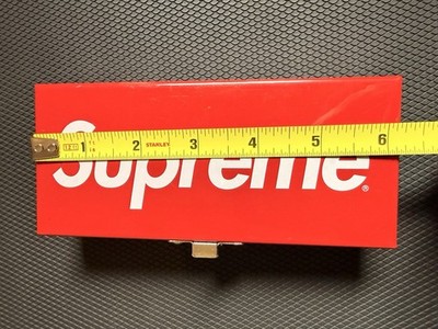 Supreme New York Small Metal Storage Box Box Logo SS17 Red