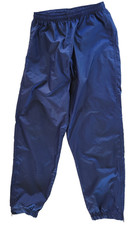 Vintage Foot Locker Track Pants Windbreaker Size L 90s Y2K Style Navy Blue