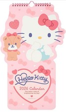 2026 Hello Kitty Die Cut Wall Calendar Monthly Sanrio Cute Kawaii