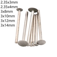 3-14mm Diamond Burr Grinding Head 60 Grit 2.35/3mm Shank for Dremel Rotay Tools