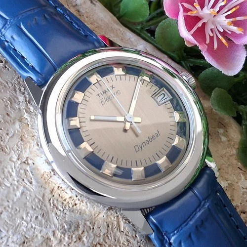 Serviced 1976 Timex Dynabeat Electric Men's Vintage Watch New Crystal & Battery