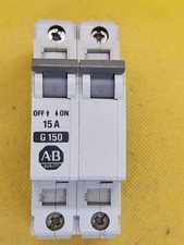 ALLEN BRADLEY 1492-CB2 G150 SER B 2POLES 15A, 480V CIRCUIT BREAKER 2WS1 
