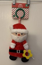 New Magic Years Santa Crinkle and Teether. On The Go Baby Accessory Car Seat Toy