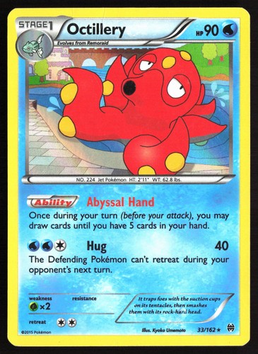Pokemon Octillery Holo XY - BREAKthrough 33/162 HP