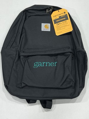 Brand New Carhartt Canvas Backpack Black Rain Defender Water Repellent Mesh NWT
