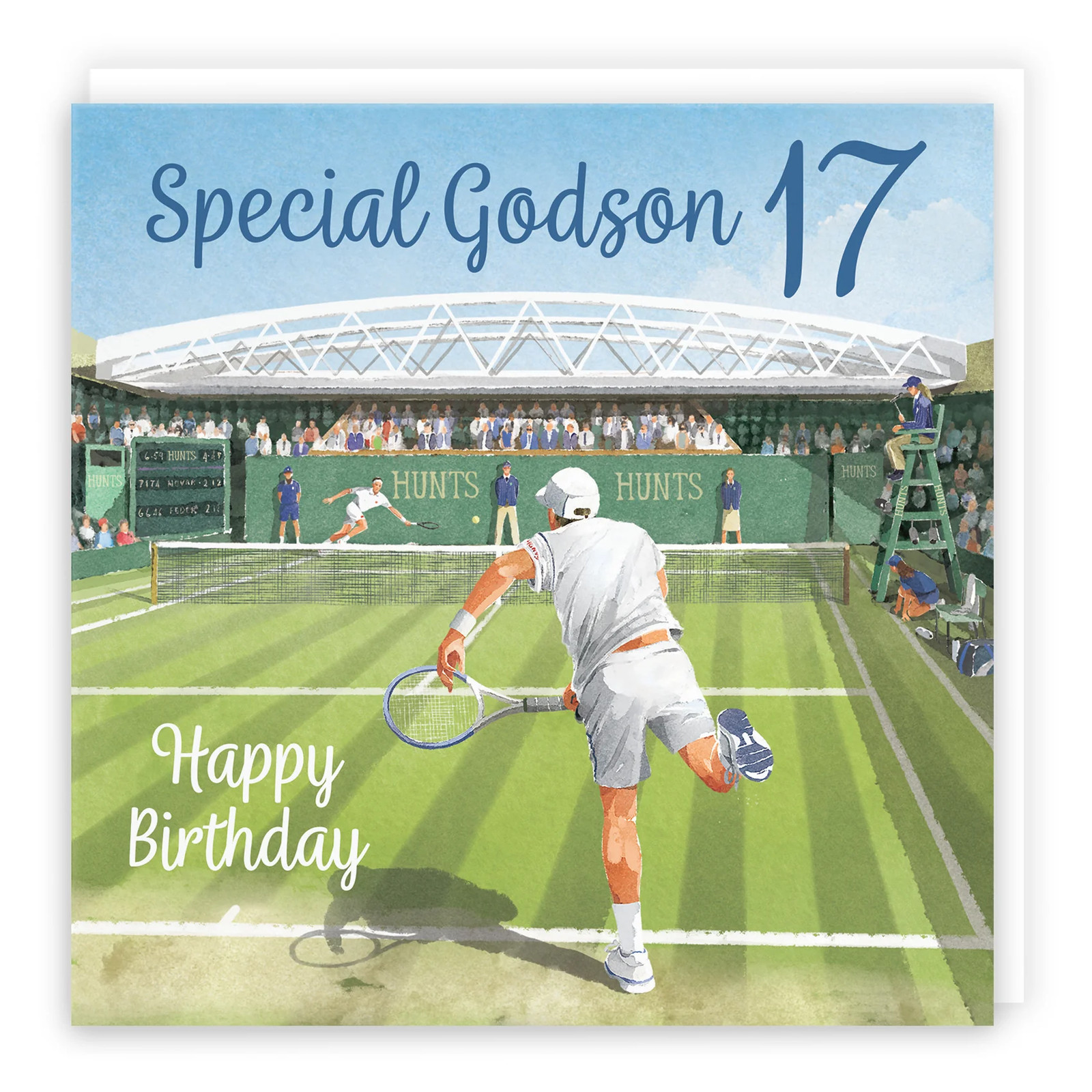 17th Godson Tennis Birthday Card Milo's Gallery