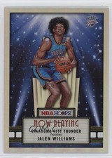 2022-23 Panini NBA Hoops Now Playing Holo Jalen Williams #12 0nr3