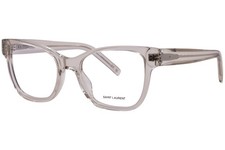 Saint Laurent SL M158 004 Eyeglasses Women's Beige Transparent Full Rim 52mm