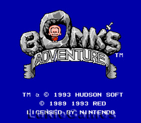 Bonk's Adventure - Ultra Rare NES Nintendo Game