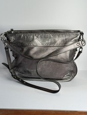 Coach Zoe Hobo Bag F14706 Graphite Leather Shoulder/Crossbody- GUC No Tag