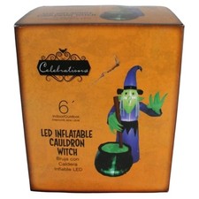 Celebrations 6ft LED Inflatable Cauldron Witc...
