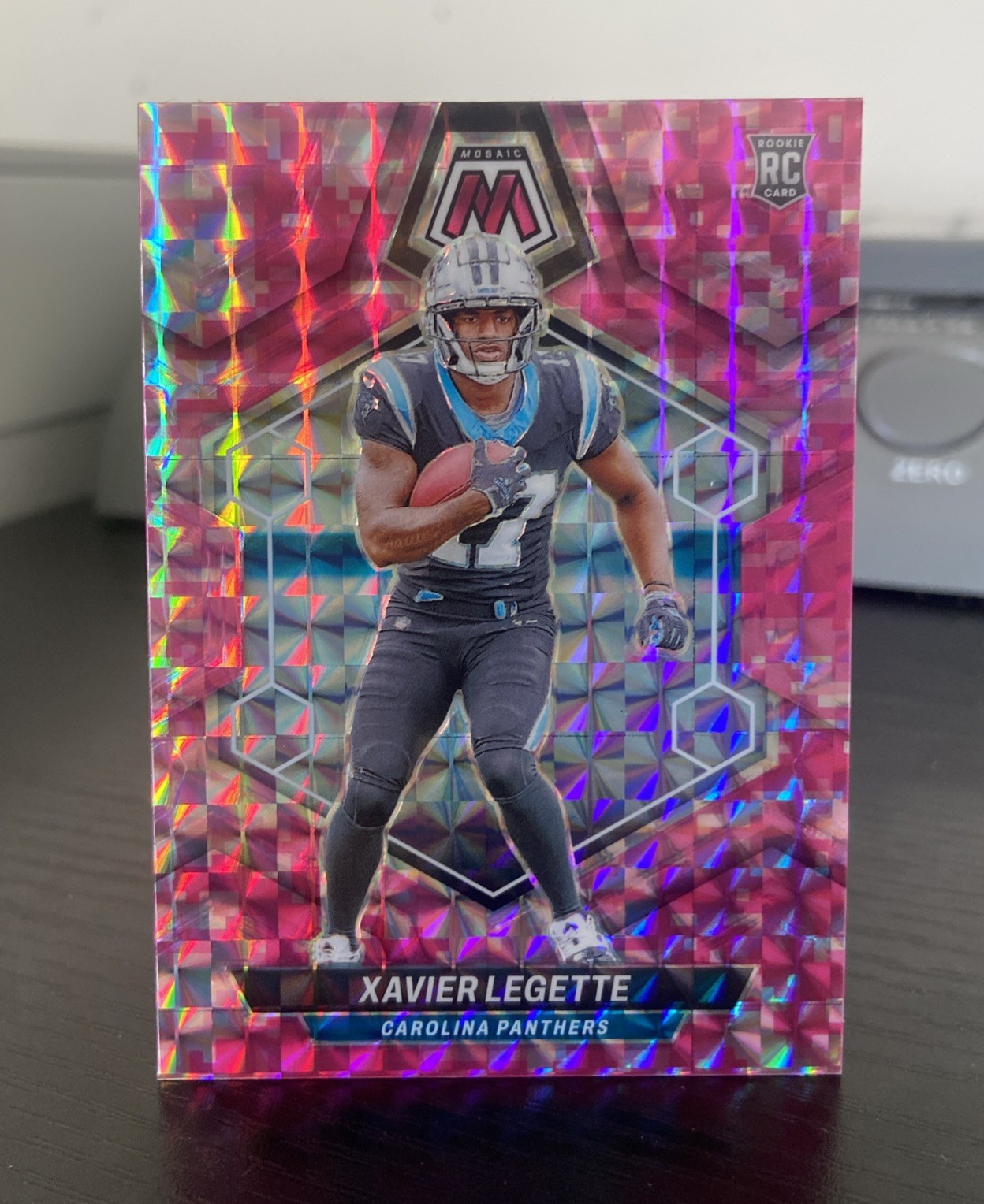 2024 Panini Mosaic Rookies Xavier Legette 332 Camo Pink Mosaic Prizm RC Panthers