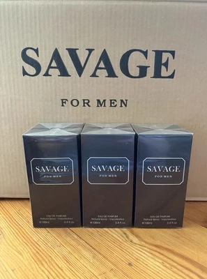 FRAGRANCE COUTURE 3 X Savage Men's Perfume 100ml Eau De Parfum Gift For Him Men Fragrance New