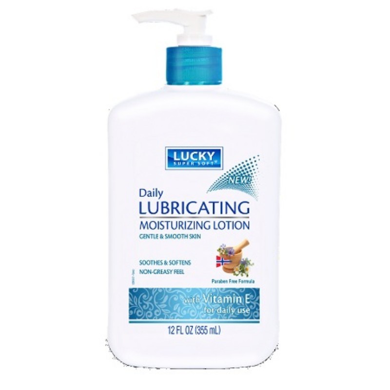 6x Lucky Vitamin E Lotion Personal Care Moisturizing New Pack 12oz