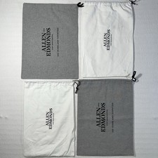 Allen Edmonds Dust Bags Bundle Of 4 Travel Shoe Care Drawstring Designer Luxury