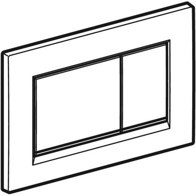 Geberit G115883KK1 Sigma 30 Dual Flush 1.6/0.8 GPF Actuator Plate White/Polished